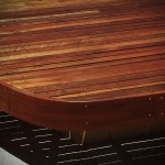 A little creativity and a dose of skilled workmanship can create soft curved lines in timber decking projects